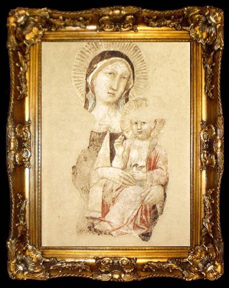 framed  GADDI, Agnolo Madonna with Child (fragment) dfg, ta009-2
